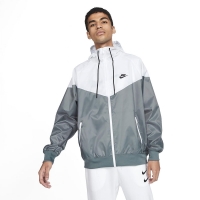 Kurtka męska Nike Sportswear Windrunner szaro-biała AT5270 084